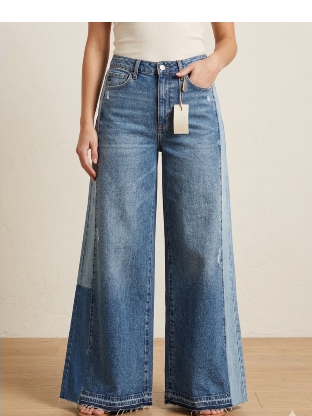 KanCan Wide Leg High Rise Jeans - Picture 3 of 12